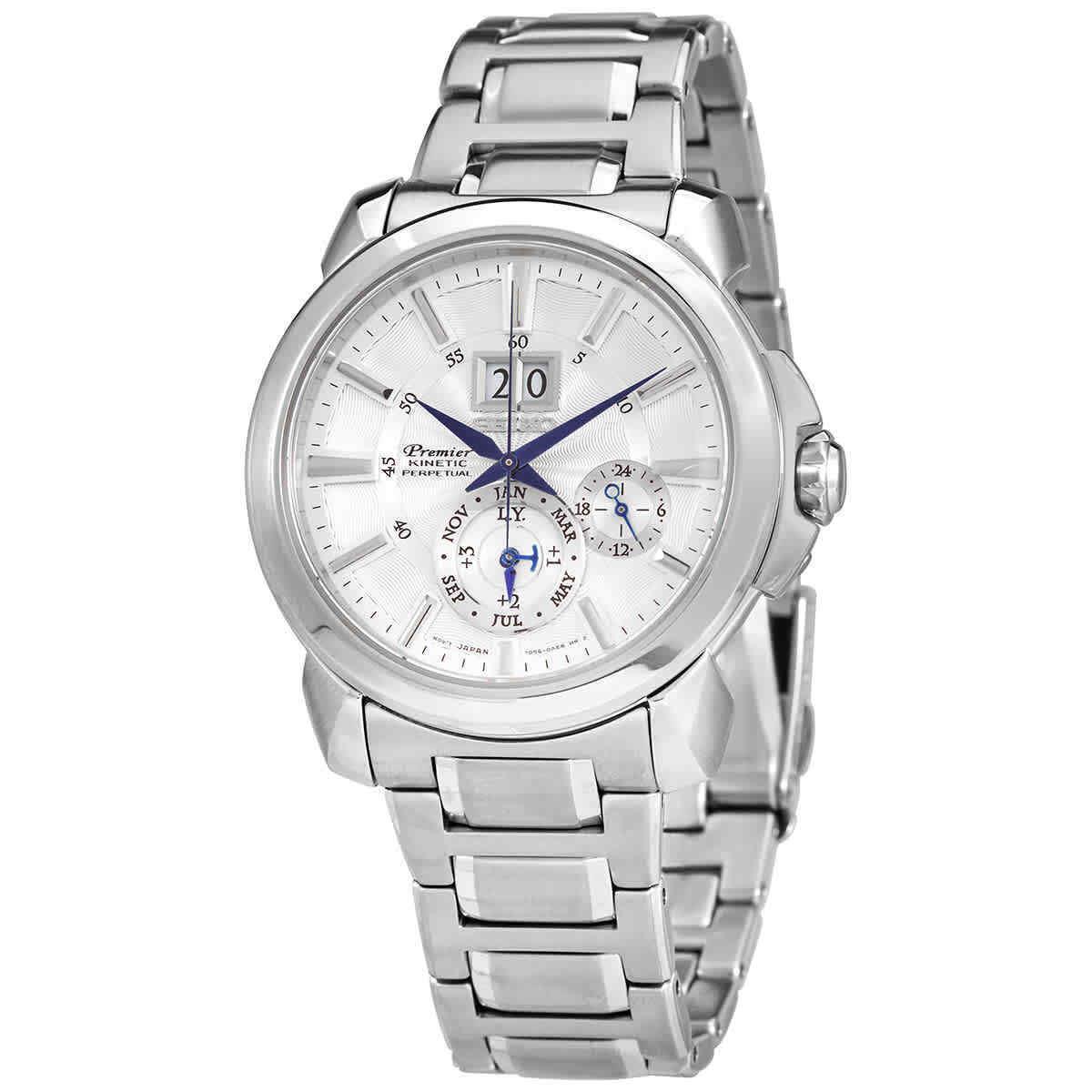 Seiko Premier Silver Men`s Watch - SNP159