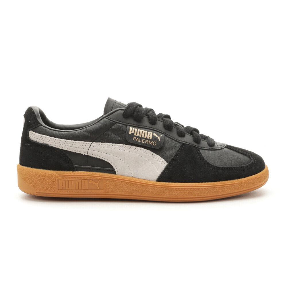 Puma Palermo Lace Up Mens Black Sneakers Casual Shoes 39646403