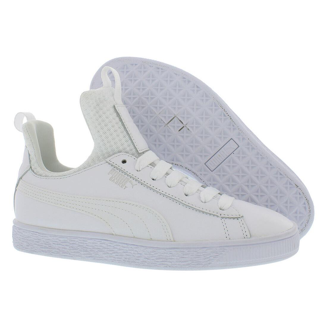 Puma Basket Fierce Ep Girls Shoe Size 5.5 Color: White - White, Main: White