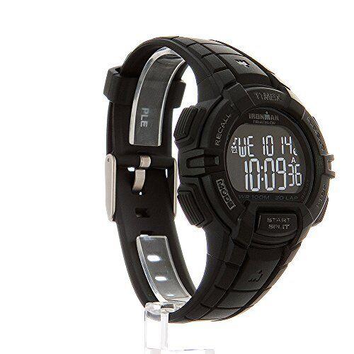 Timex Men`s T5K793 Ironman Rugged 30 Full-size Black Resin Strap Watch - Blackout