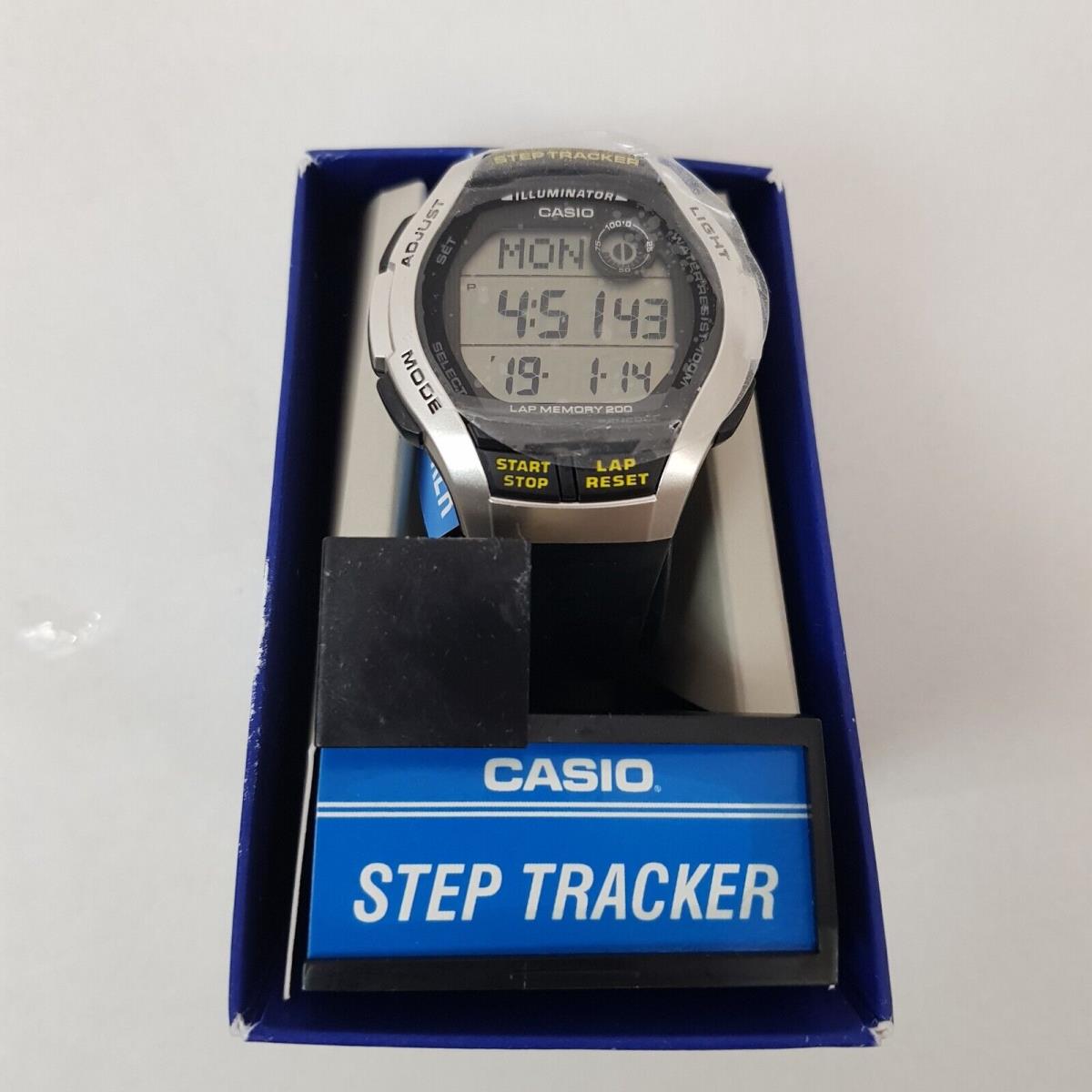 Casio WS1000H1A2KC 60 Lap Memory 10m Water Resistance Watch Black/silver