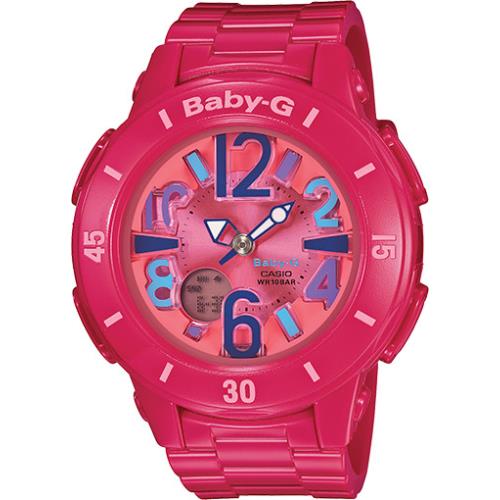 Casio Baby-g Neon Illuminator Pink Color Women Watch BGA-171-4B1