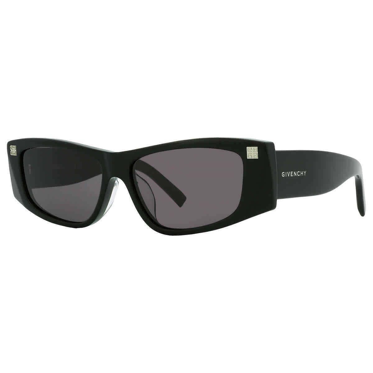 Givenchy Grey Rectangular Ladies Sunglasses GV40048F 01A 56 GV40048F 01A 56