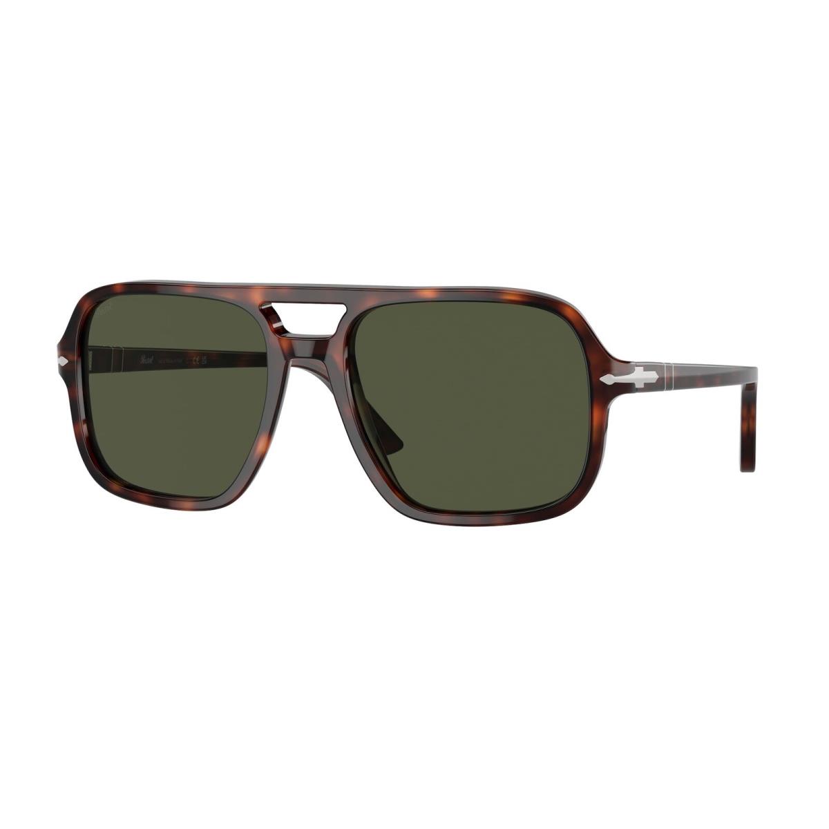 Persol PO3328S 24 31 Havana Green 55 mm Men`s Sunglasses
