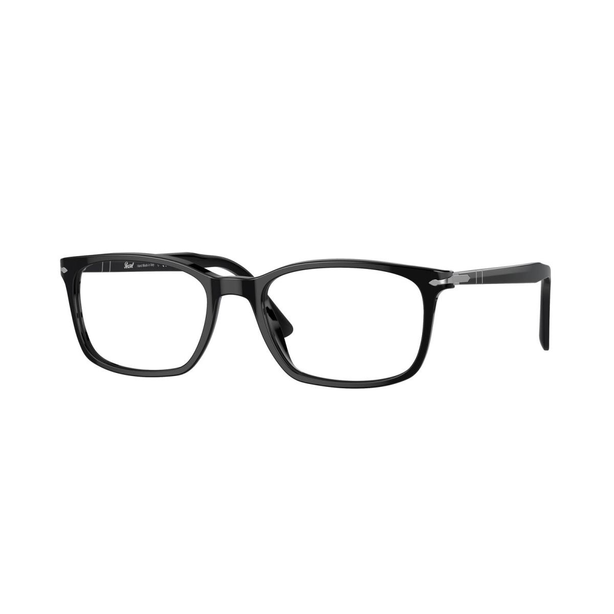 Persol PO3189V 95 Black Transparent Demo Lens 55 mm Men`s Eyeglasses