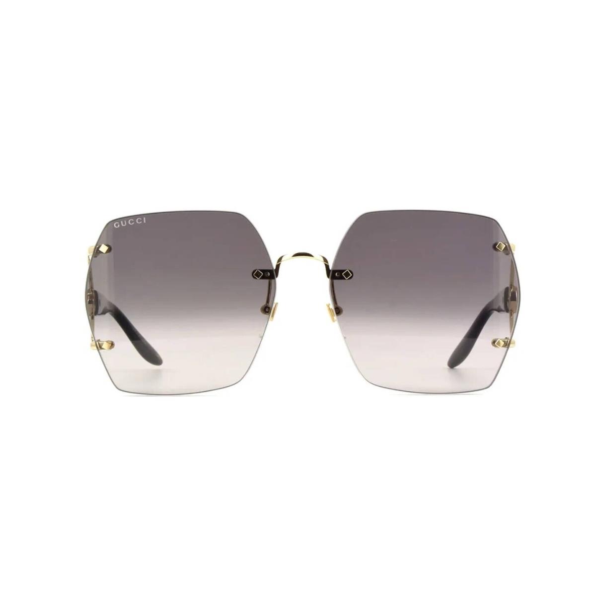 Gucci GG1562S Black and Gold/grey Shaded 001 Sunglasses