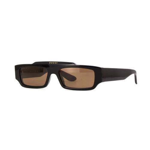 Gucci GG1592S Shiny Black/brown Polarized 005 Sunglasses