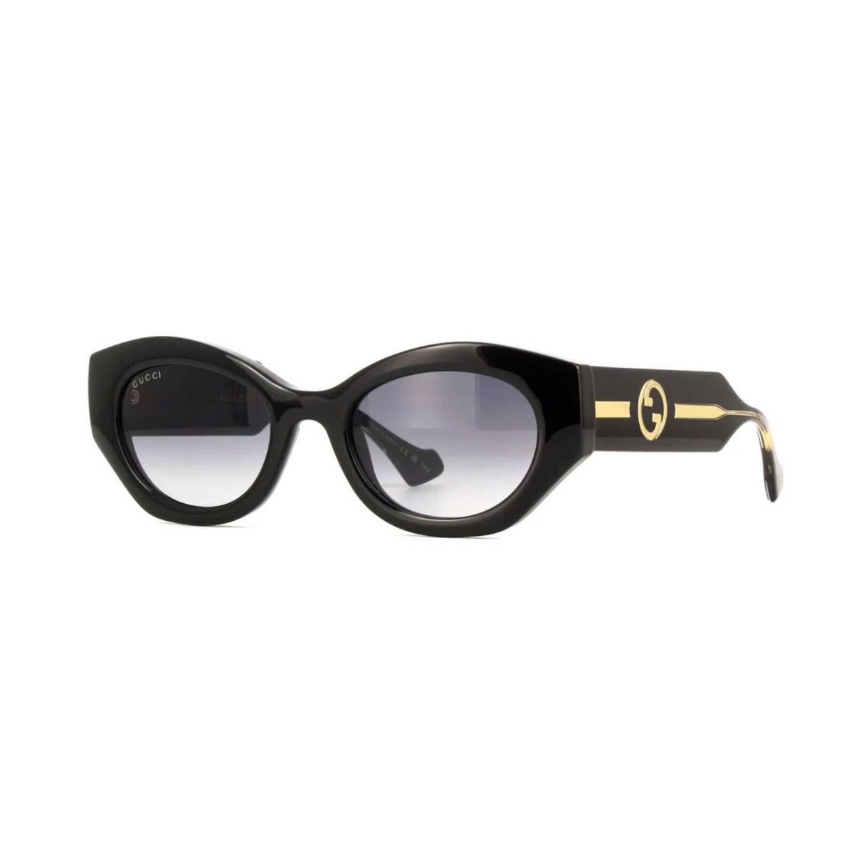 Gucci GG1553S Black Gold/grey Shaded 001 Sunglasses