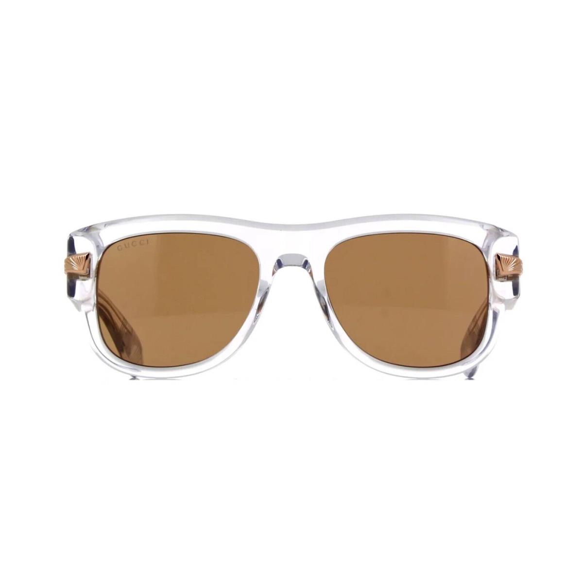 Gucci GG1517S Transparent/brown 004 Sunglasses