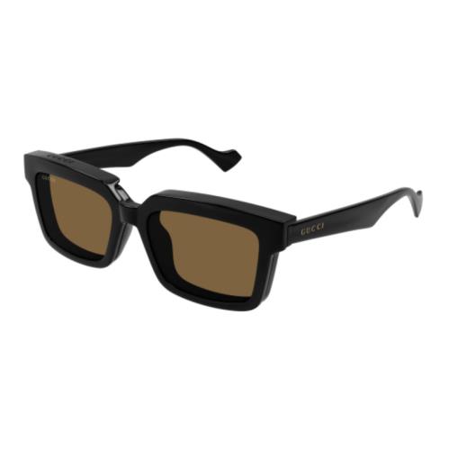 Gucci GG1543S 004 Black/transparent Square Men`s Sunglasses