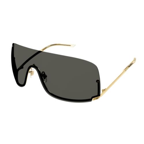 Gucci GG1560S 001 Gold-gold/grey Full Lens Mask Men`s Sunglasses