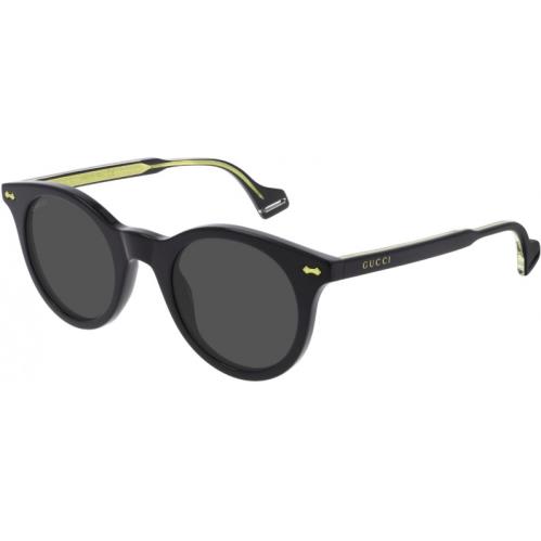 Gucci GG0736S 001 Unisex Sunglasses. Matte Black Frame Gray Lenses. 47-24-145