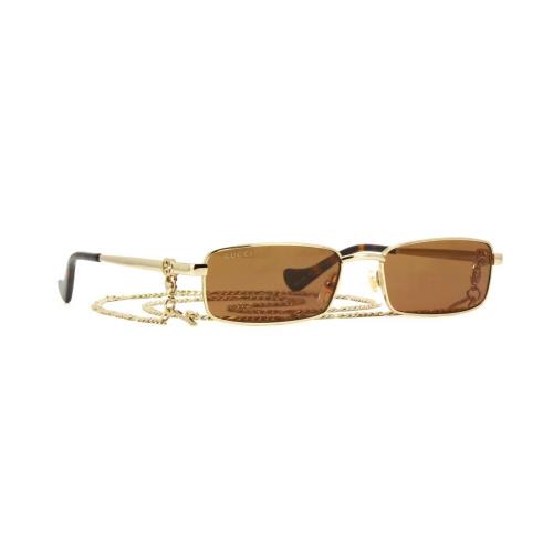 Gucci GG1600S Gold with Detachable Chain/brown 002 Sunglasses