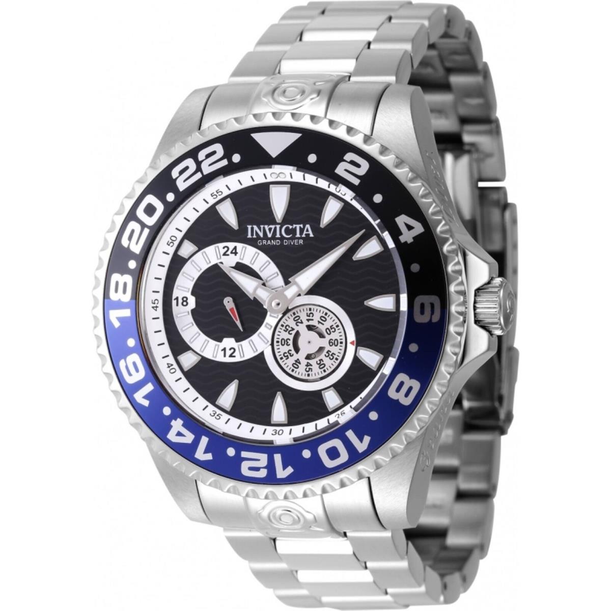 Invicta Men`s Watch Pro Diver Automatic Blue and Black Bezel Bracelet 47300