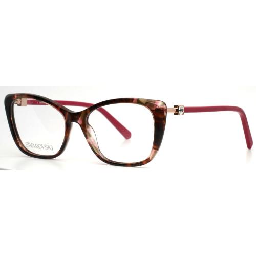 Swarovski SK5416 055 Coloured Havana Womens Cat Eye Eyeglasses 53-16-145 B:41 A