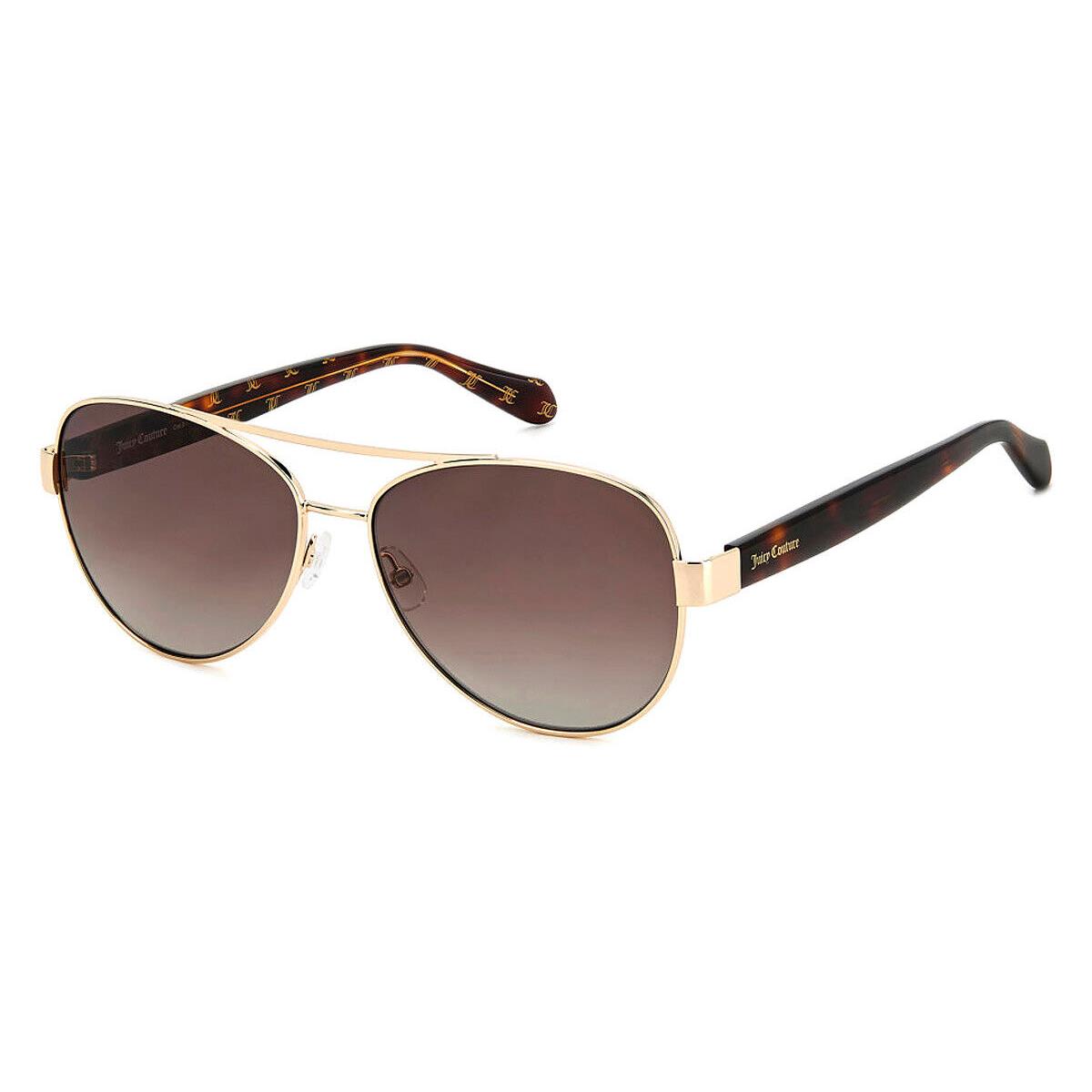 Juicy Couture JU 636/G/S Sunglasses Women Gold Havana 60mm
