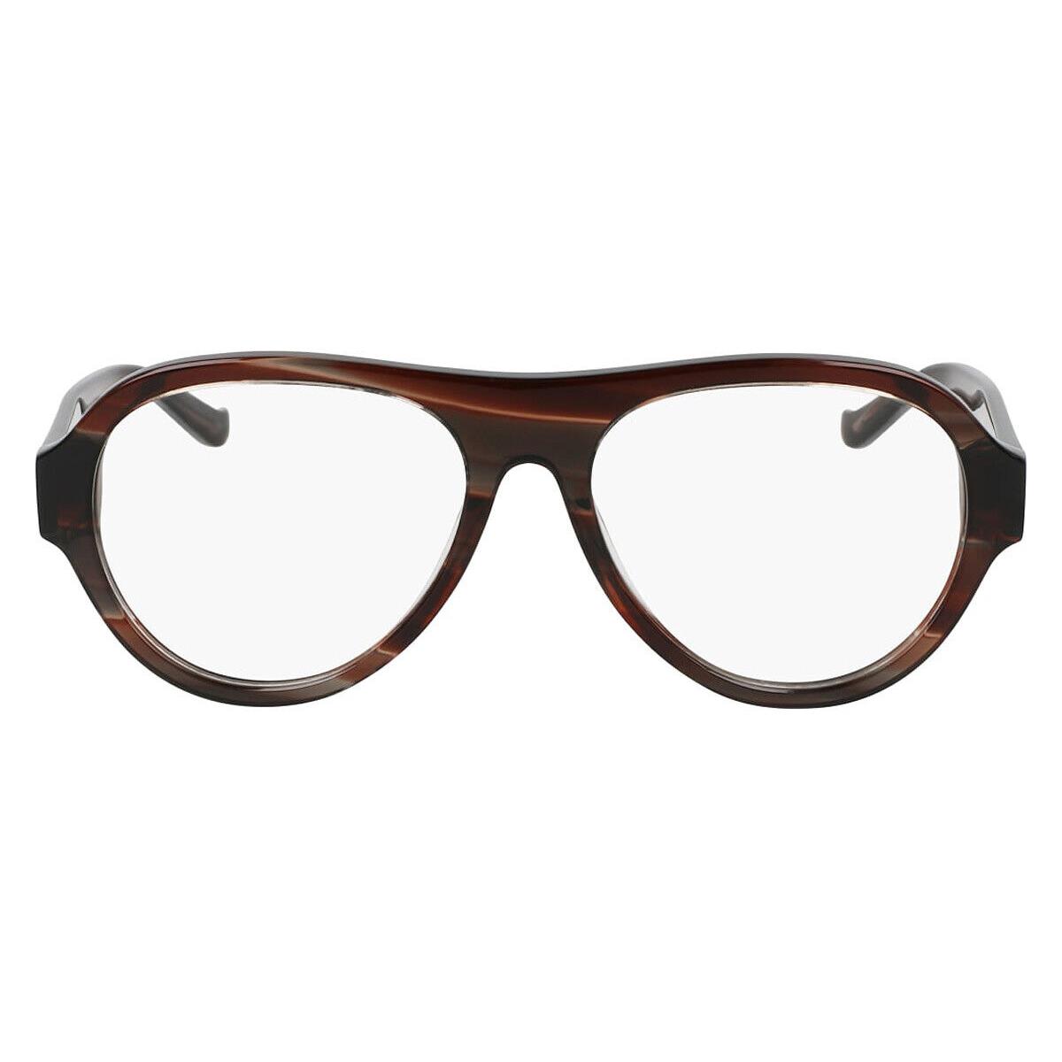 Dkny DO5012 Eyeglasses Women Cherrywood Horn 54mm