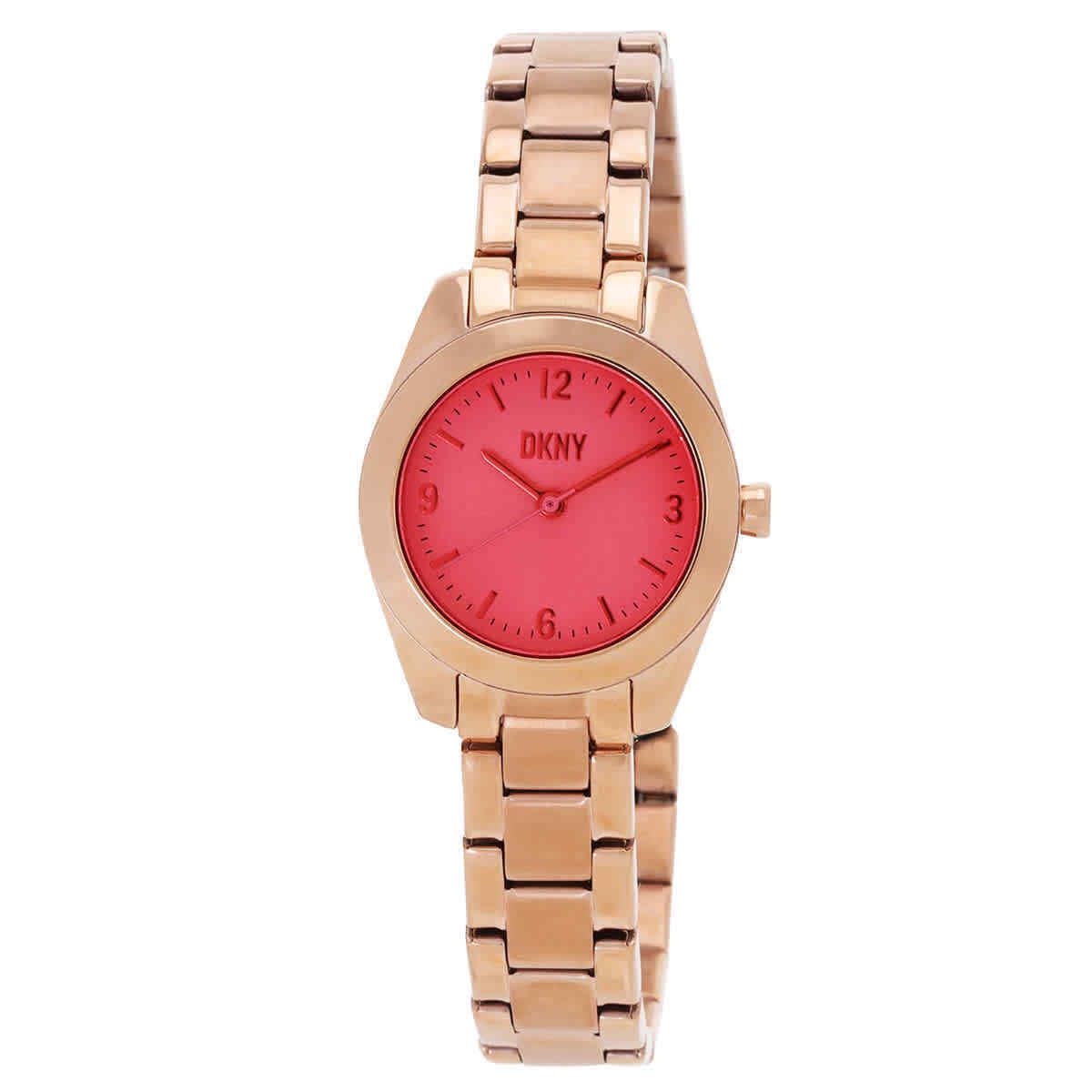 Dkny Nolita Quartz Pink Dial Ladies Watch NY6650