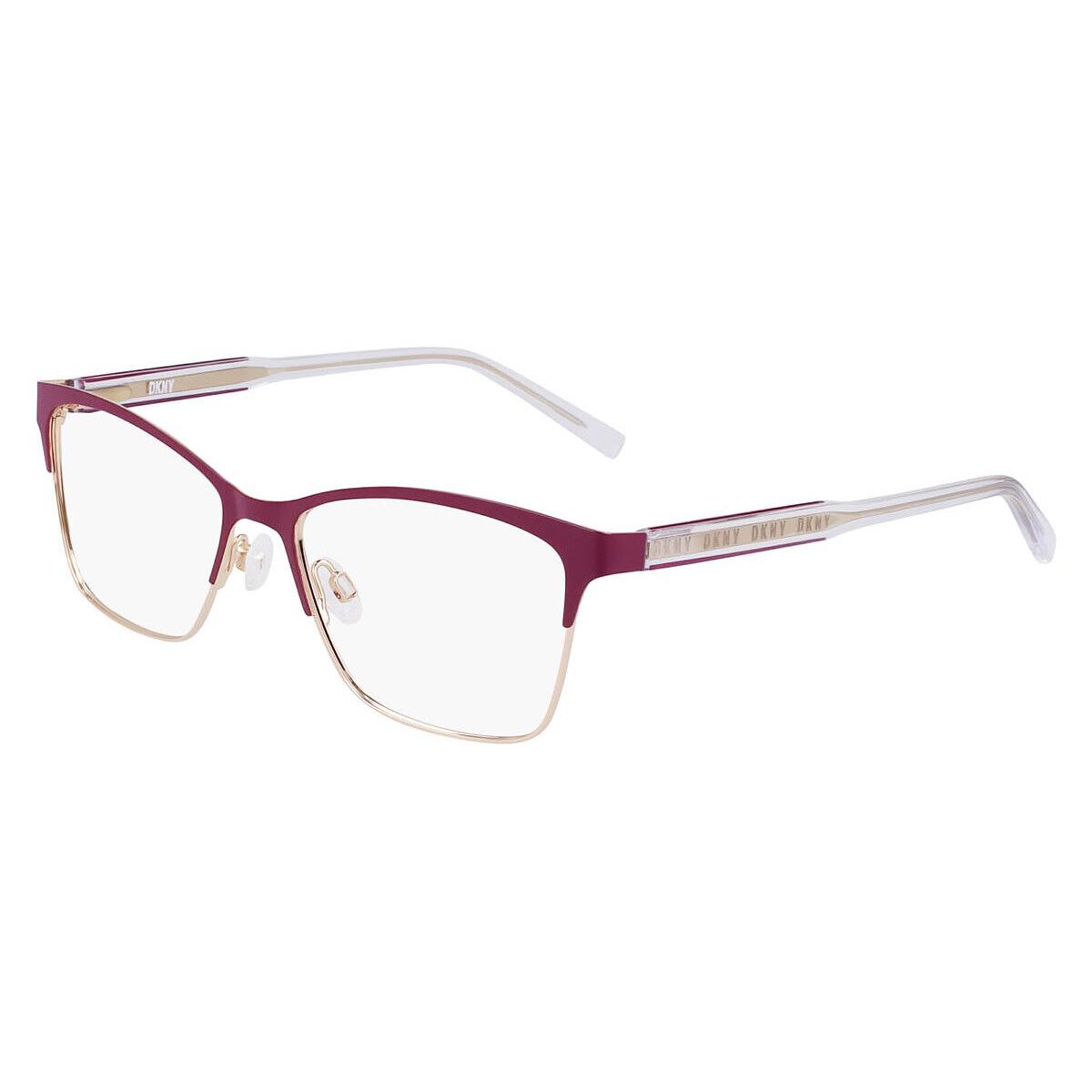 Dkny DK3008 Eyeglasses Women Plum/gold 53mm