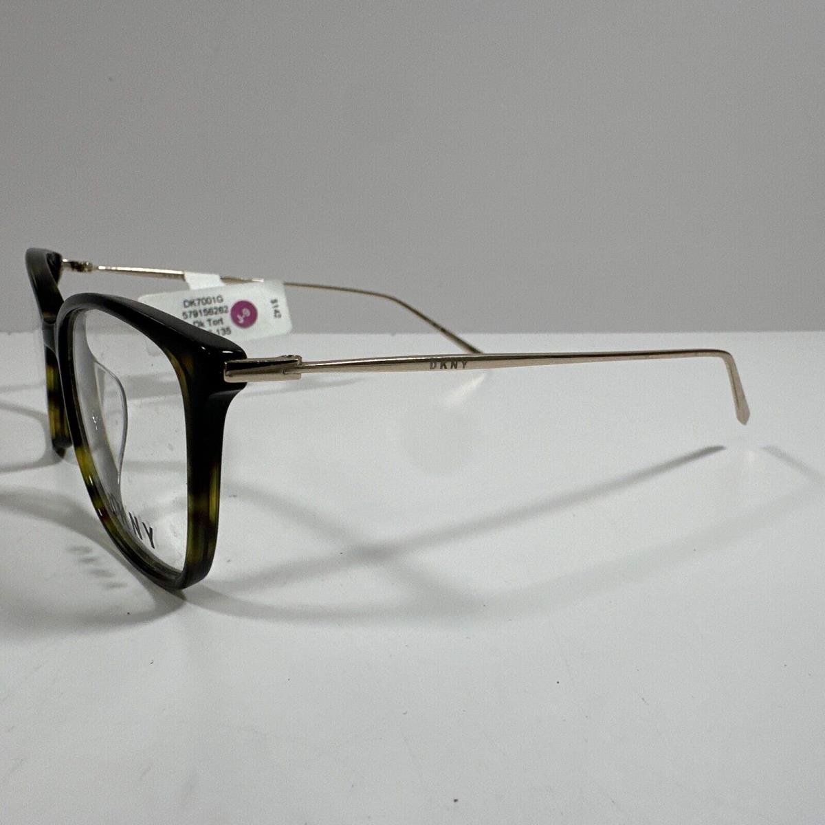 Dkny Eyeglasses Frames DK7001 237 Tortoise Gold Square Full Rim 53-16-135