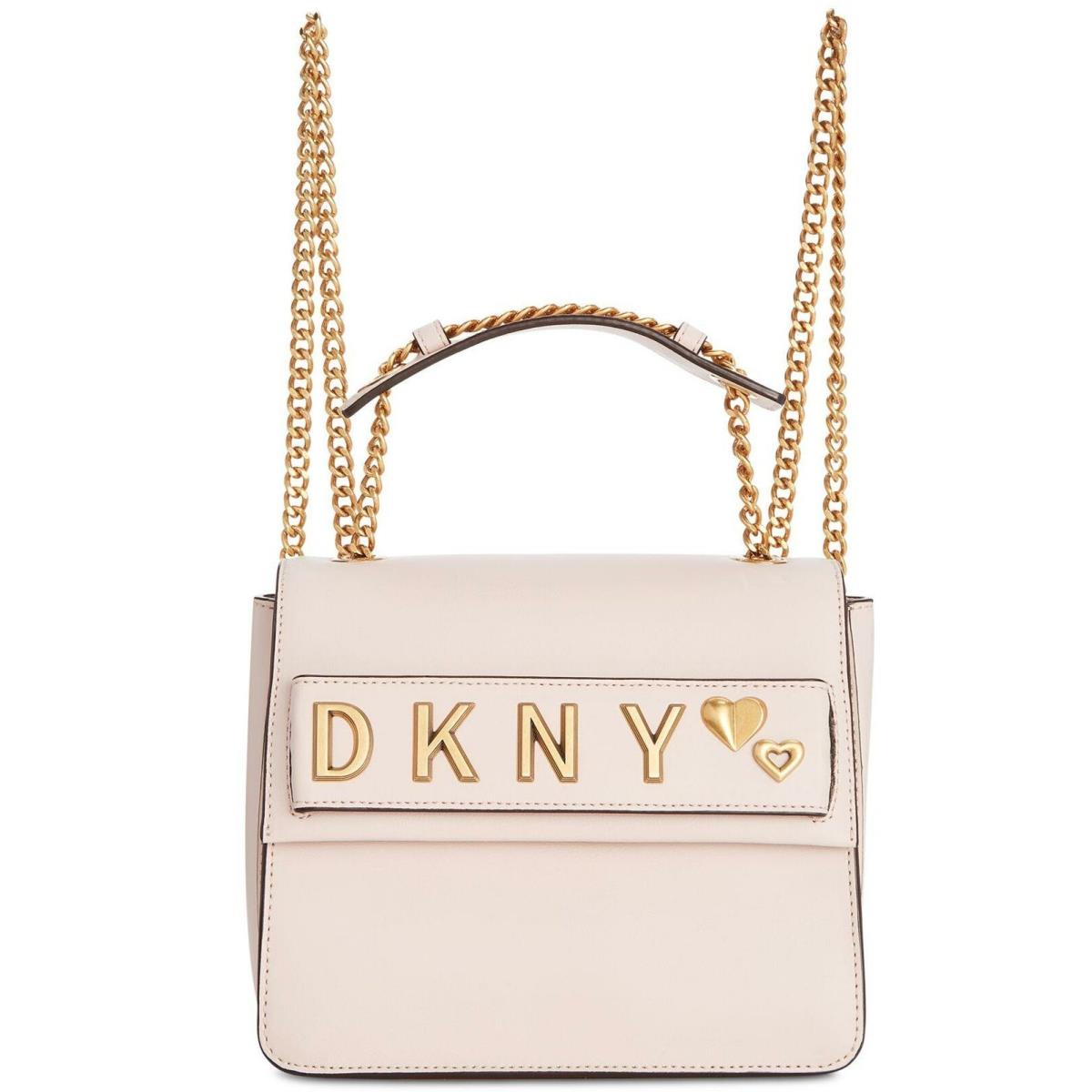 Dkny Women`s Smoke Convertible Leather Backpack Crossbody Iconic Blush