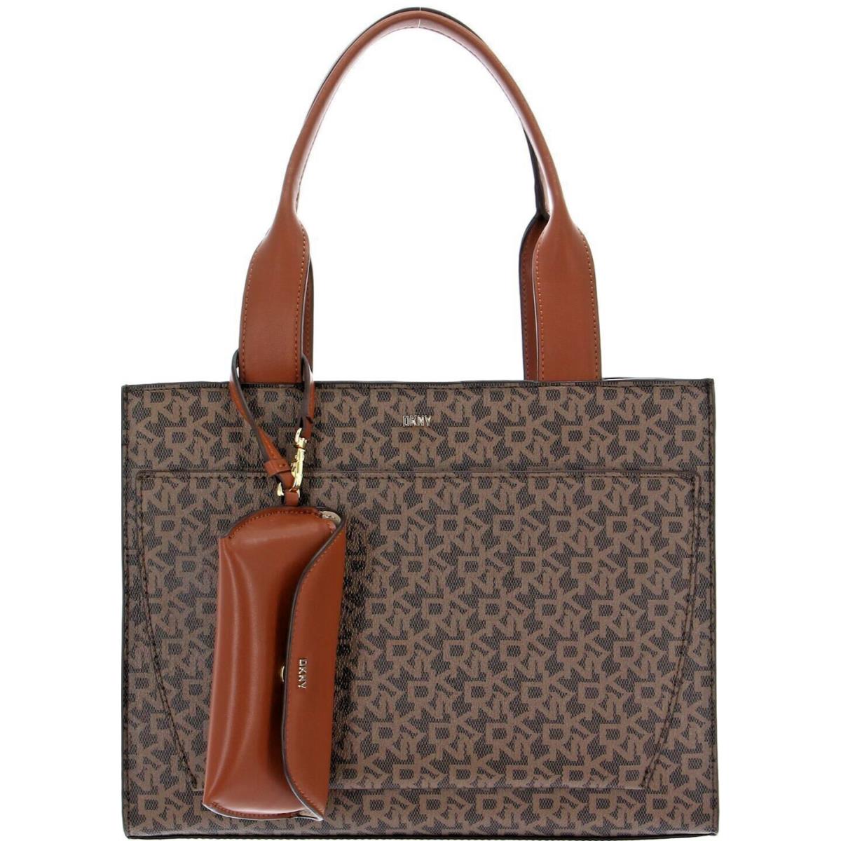 Dkny Jeanne Tote R31AJX14 Color: D3E Mocha/crml Approx. 6x13x11