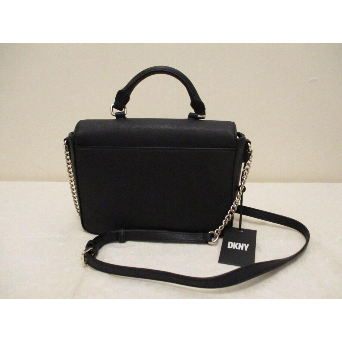 168.00 Dkny Cleo MD TH Satchel Black Handbag