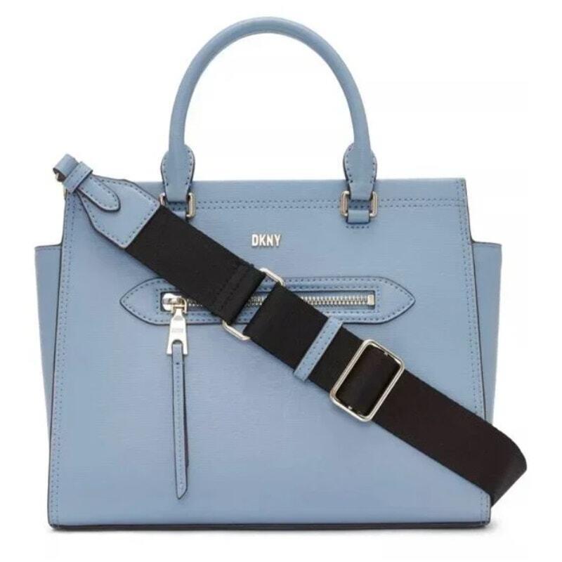 Dkny Chelsea Web Strap Shoulder Satchel Blue