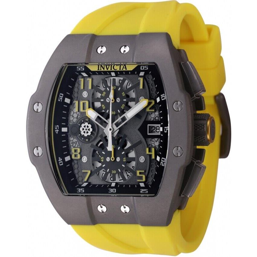 Invicta Racing Chronograph Quartz Black Dial Titanium Men`s Watch 47188