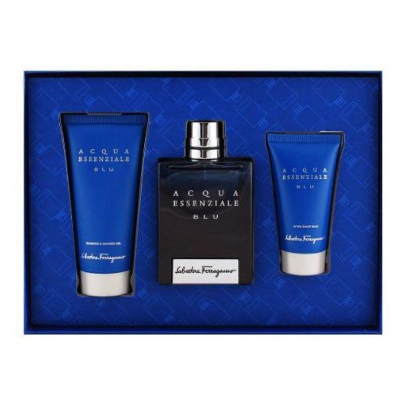 Salvatore Ferragamo Acqua Essenziale Blu 3 Pcs Set: 3.4 SP