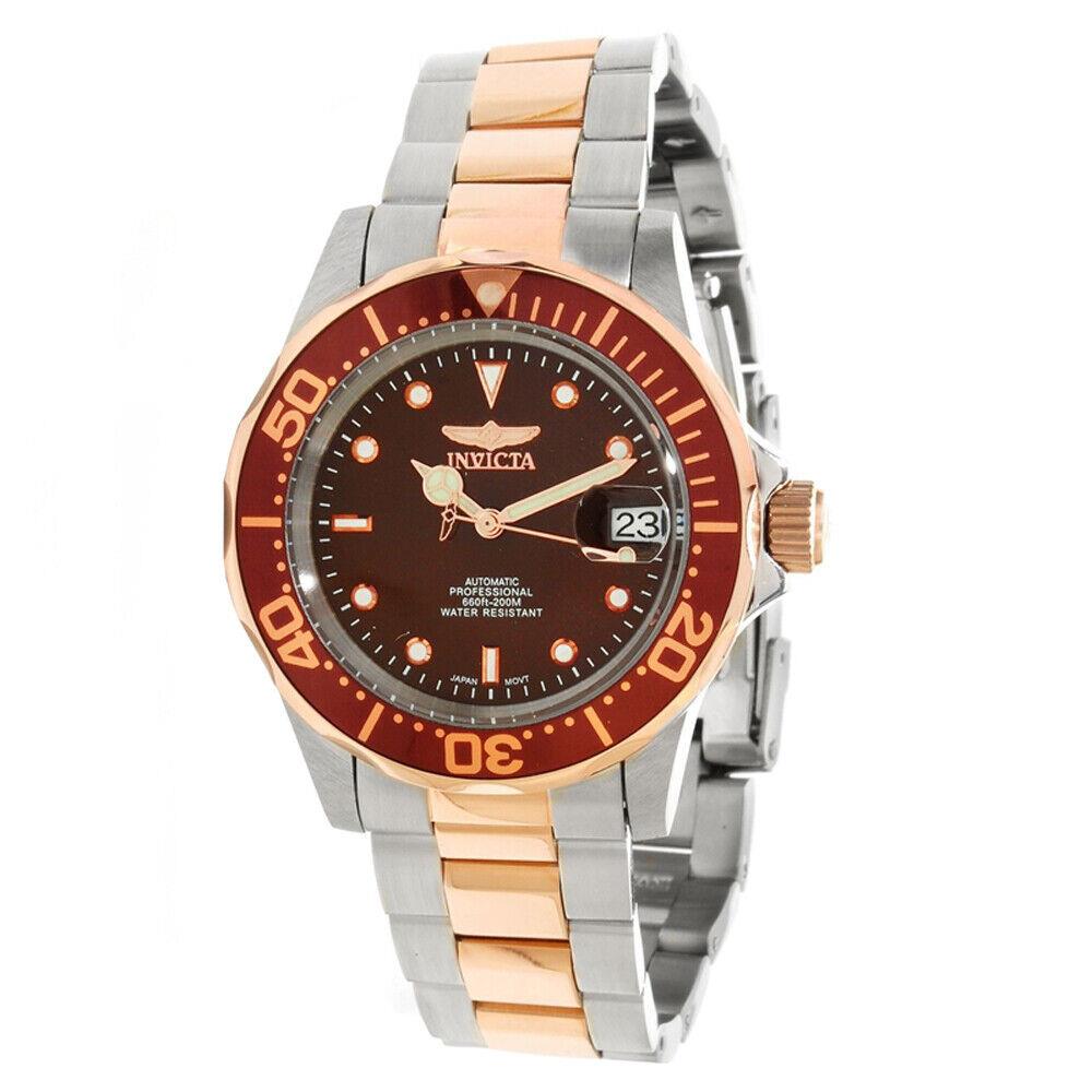 Invicta Men`s Watch Pro Diver Two Tone Stainless Steel Automatic Bracelet 11241