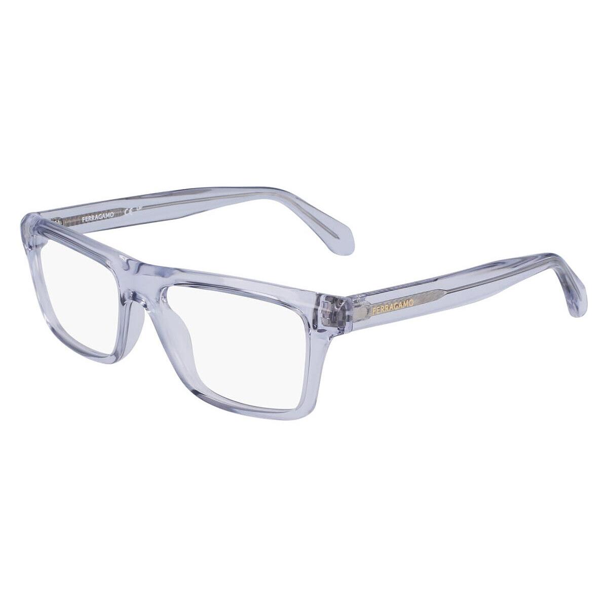 Salvatore Ferragamo SF2988 Eyeglasses Light Crystal Gray 54mm