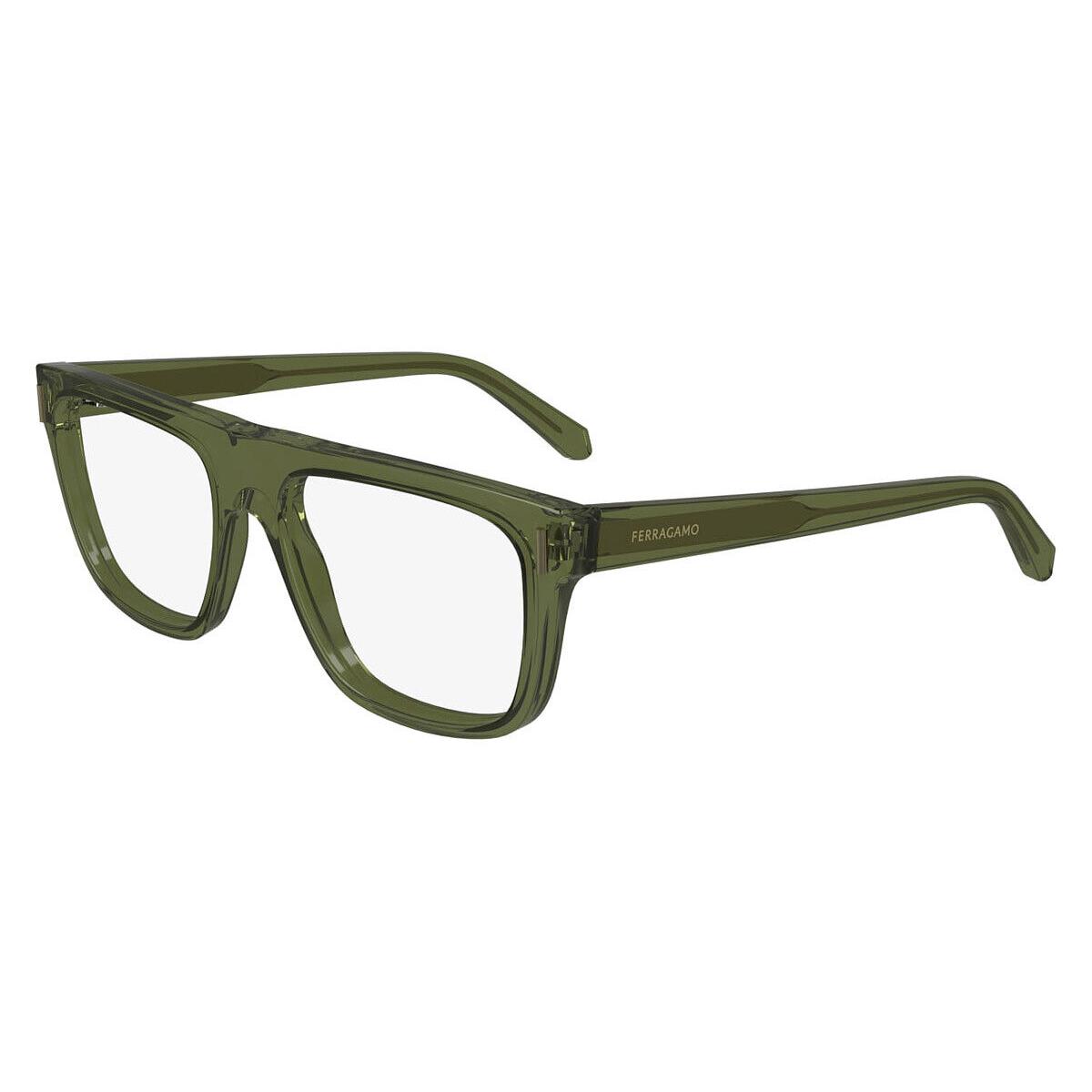 Salvatore Ferragamo SF2997 Eyeglasses Transparent Khaki 55mm