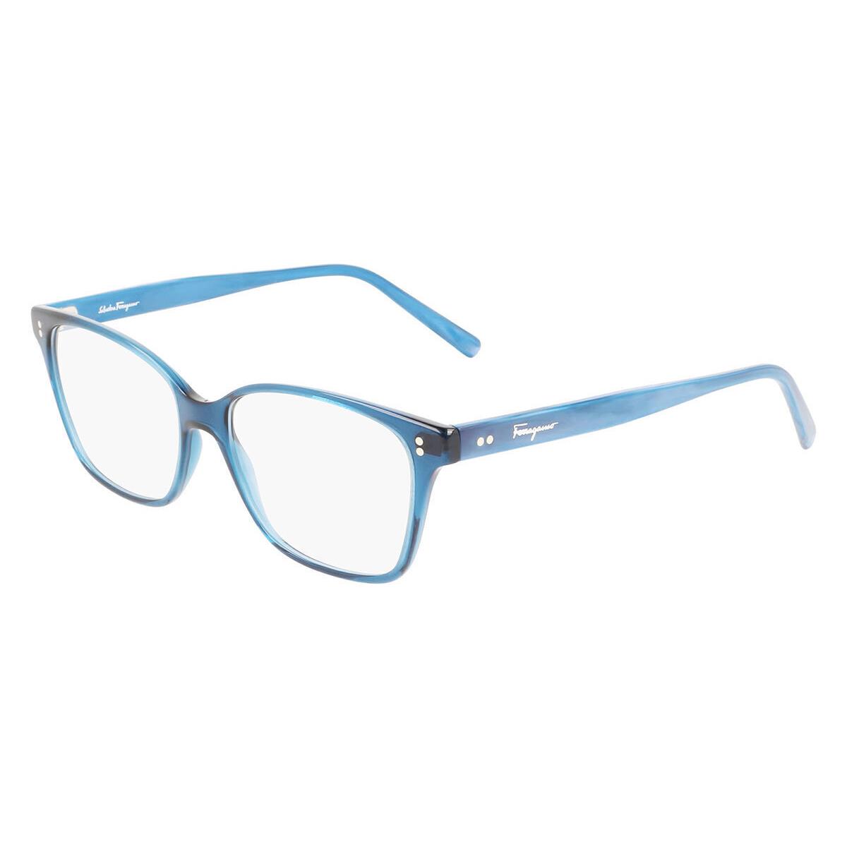 Salvatore Ferragamo SF2928-432-52 Matte Blue Eyeglasses