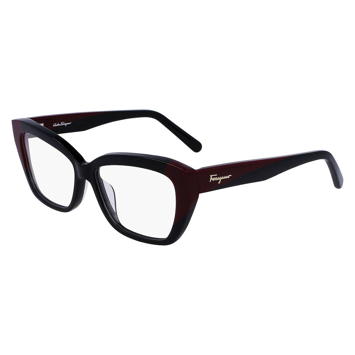 Salvatore Ferragamo SF2938N Eyeglasses Black/burgundy 53mm