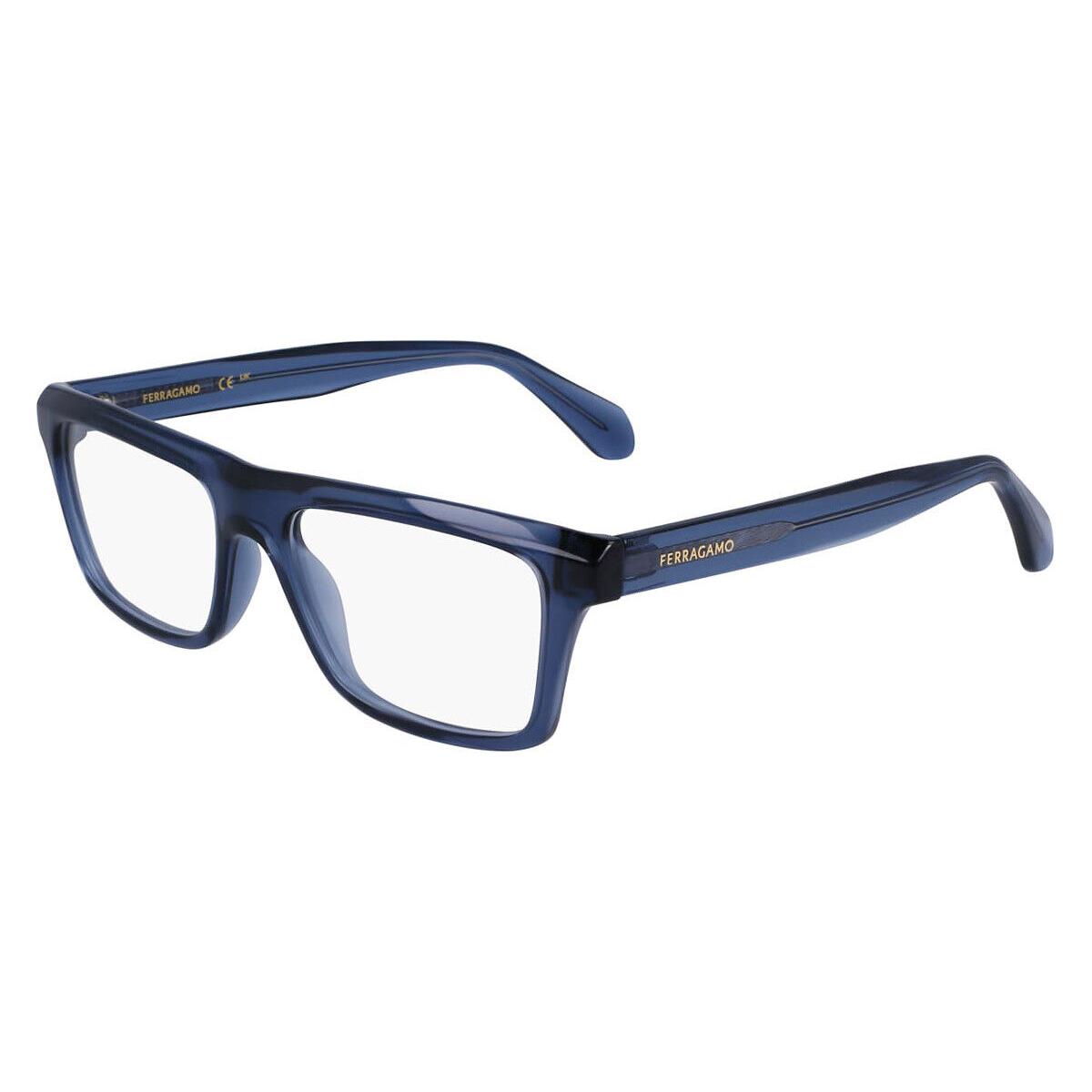 Salvatore Ferragamo SF2988 Eyeglasses Transparent Azure 54mm