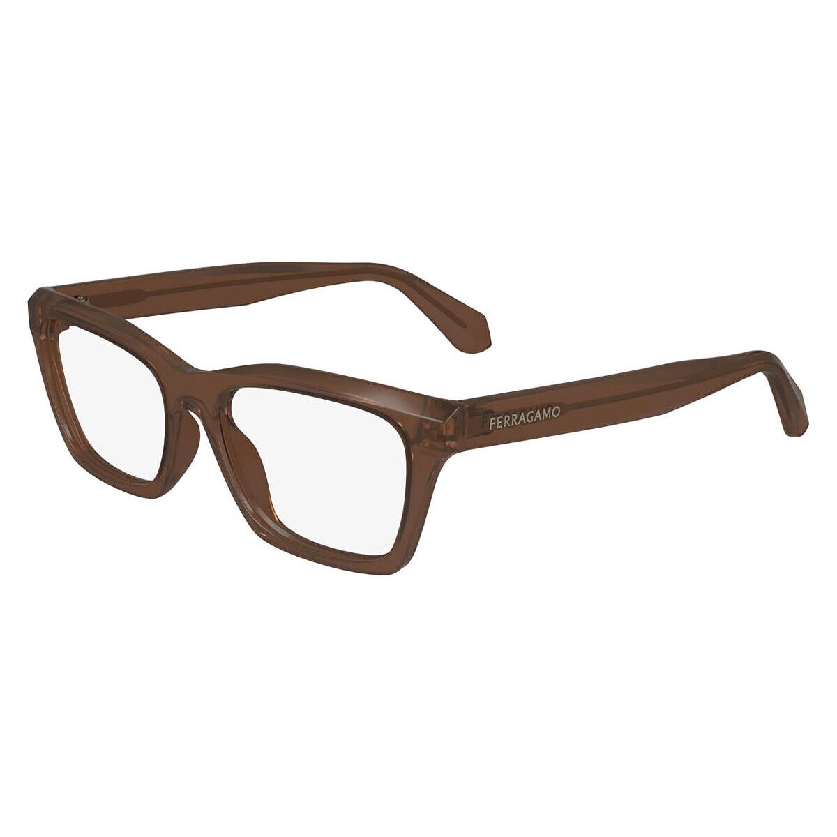 Salvatore Ferragamo SF2986 Eyeglasses Transparent Brown 53mm