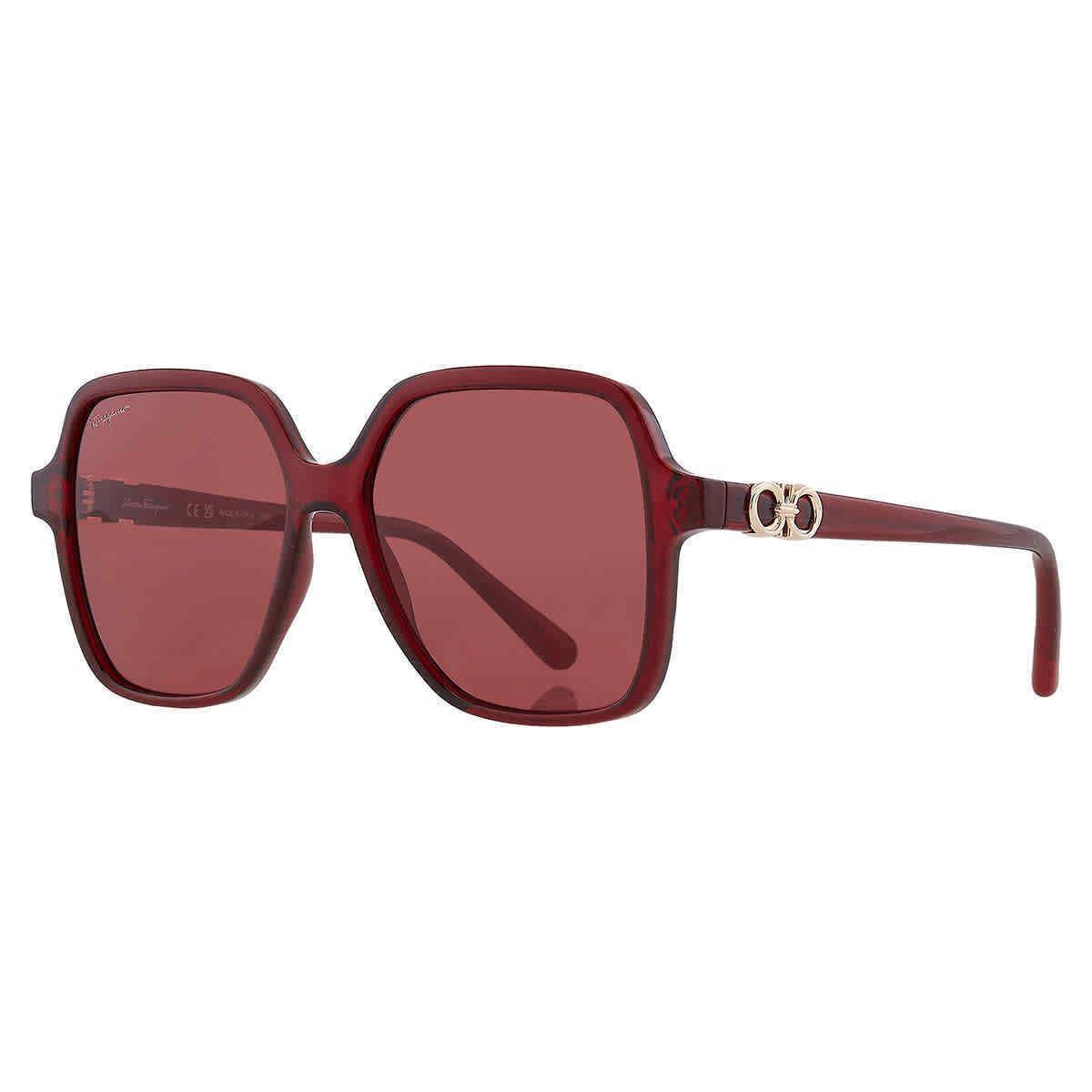 Salvatore Ferragamo Burgundy Square Ladies Sunglasses SF1083S 612 57