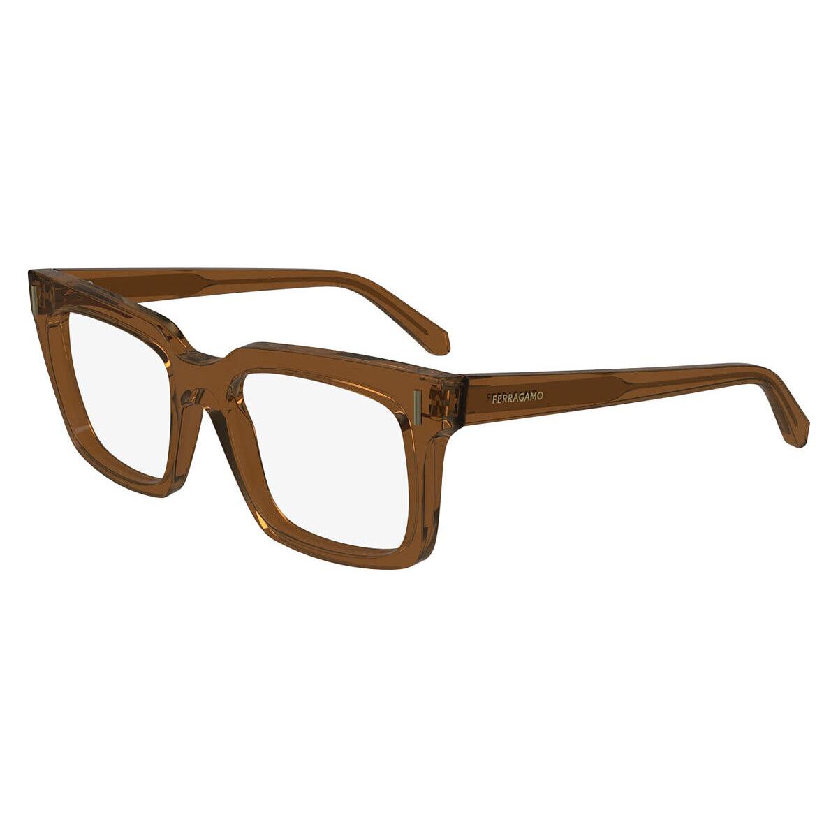 Salvatore Ferragamo SF2993 Eyeglasses Transparent Brown 53mm