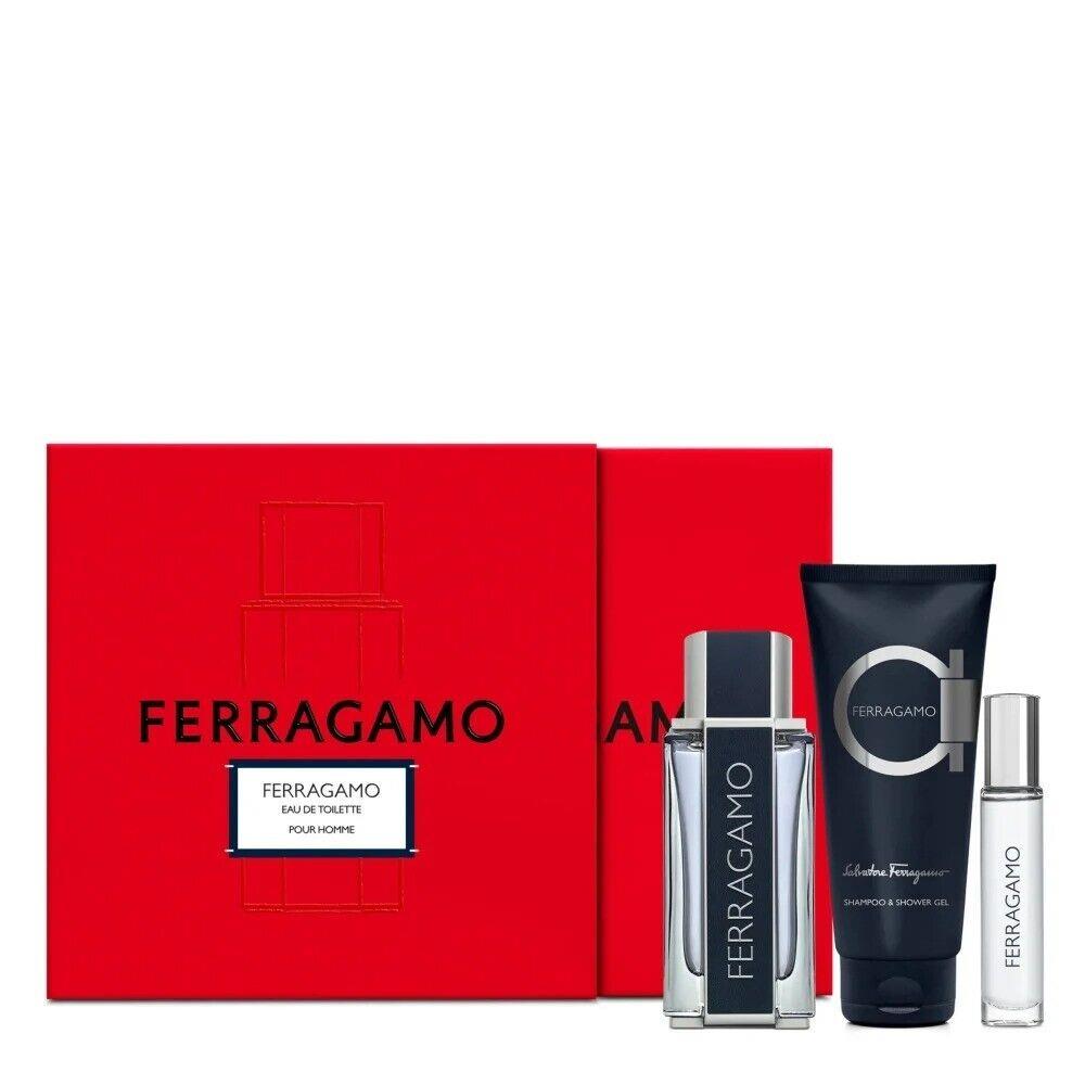 Ferragamo 3 Piece Gift Set Eau de Toilette For Men