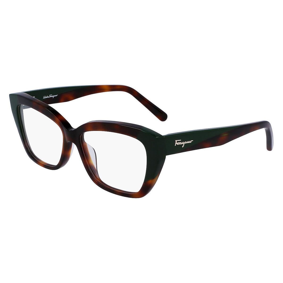 Salvatore Ferragamo SF2938N Tortoise/dark Green 53mm