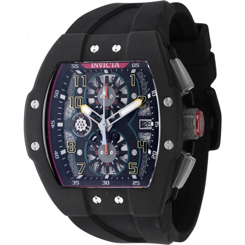 Invicta Racing Chronograph Quartz Black Dial Titanium Men`s Watch 47191