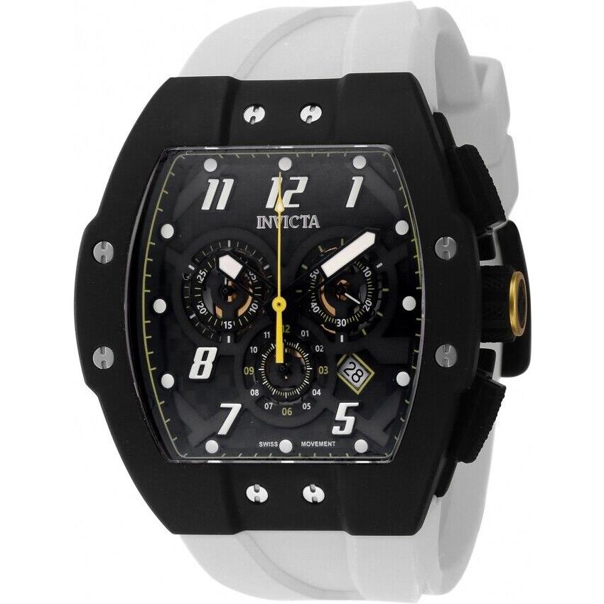 Invicta Racing Chronograph Quartz Black Dial Titanium Men`s Watch 46642