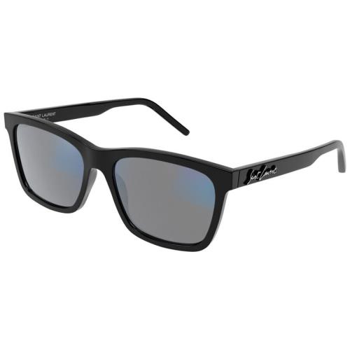 Saint Laurent SL 318 Sunglasses Men Black Square 56mm