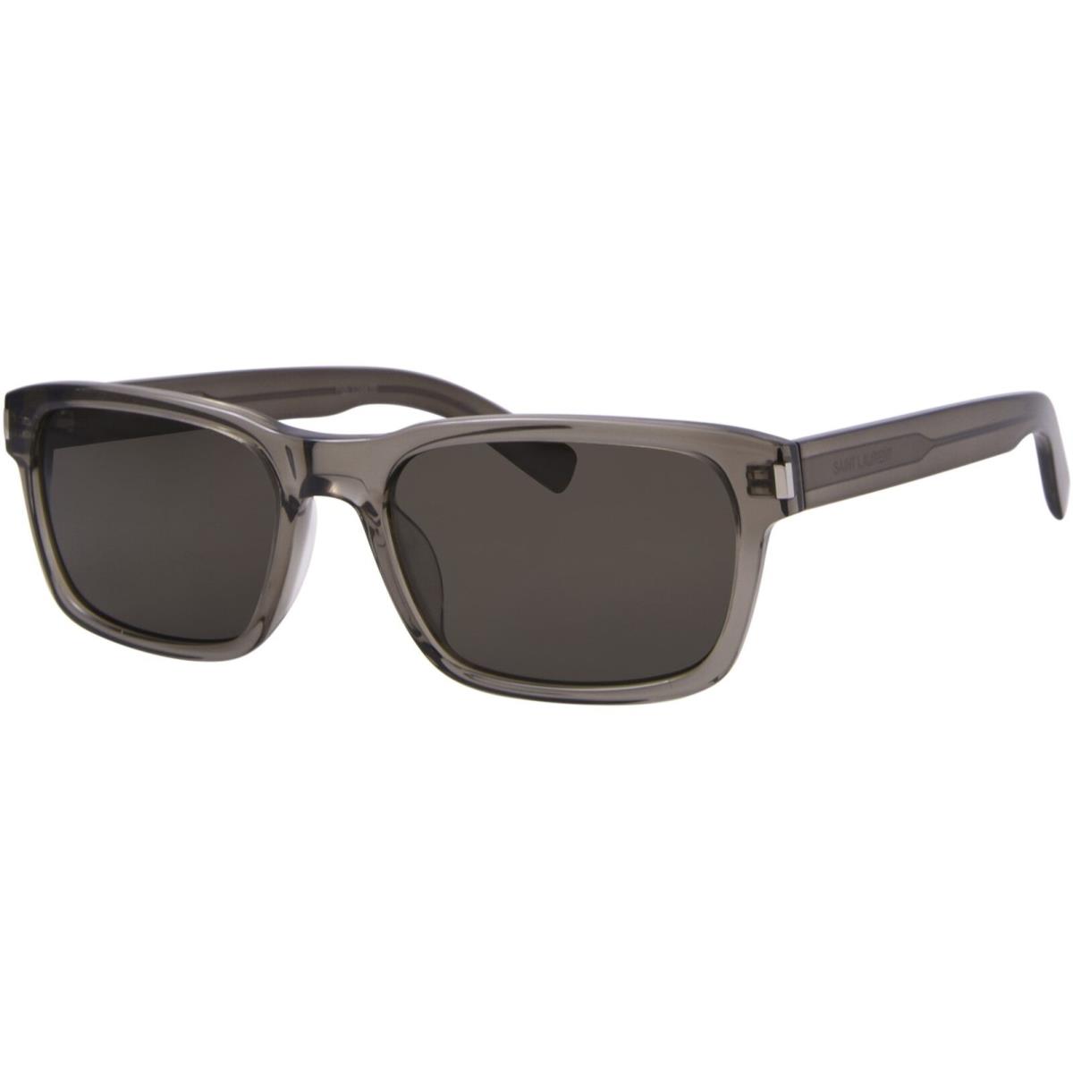 Saint Laurent SL-662 003 Sunglasses Men`s Brown/grey Rectangle Shape 57mm