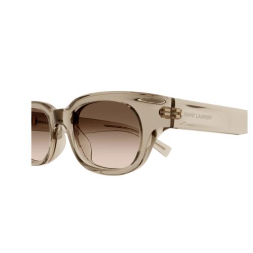 Saint Laurent SL 642 005 Yellow/ Brown Round Gradient Men`s Sunglasses