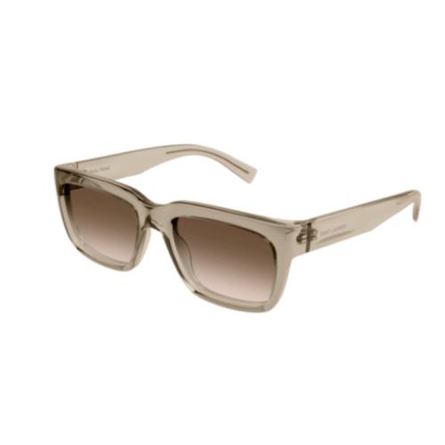 Saint Laurent SL 615 005 Yellow/brown Square Gradient Men`s Sunglasses