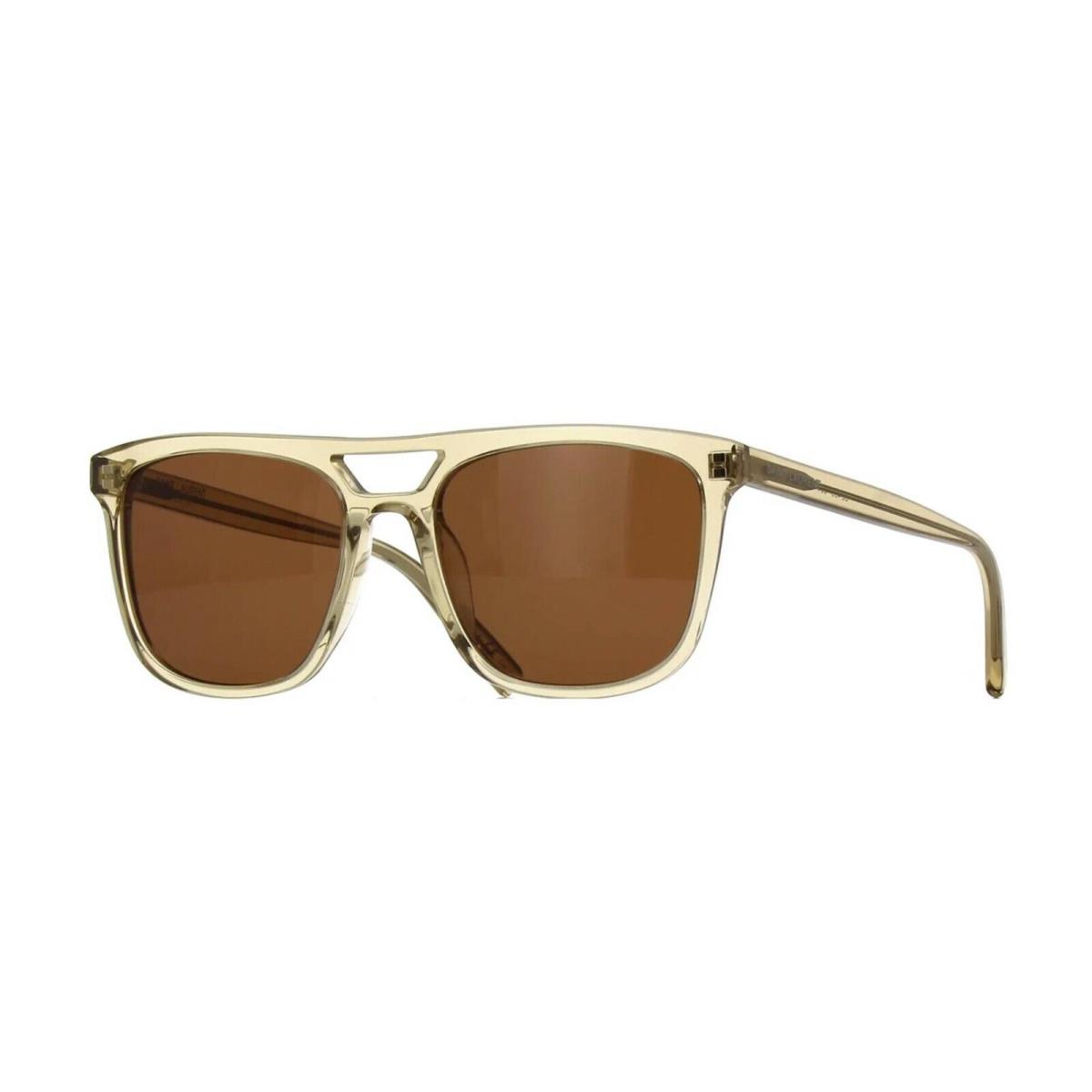 Saint Laurent SL 455 Yellow Crystal/brown 004 Sunglasses