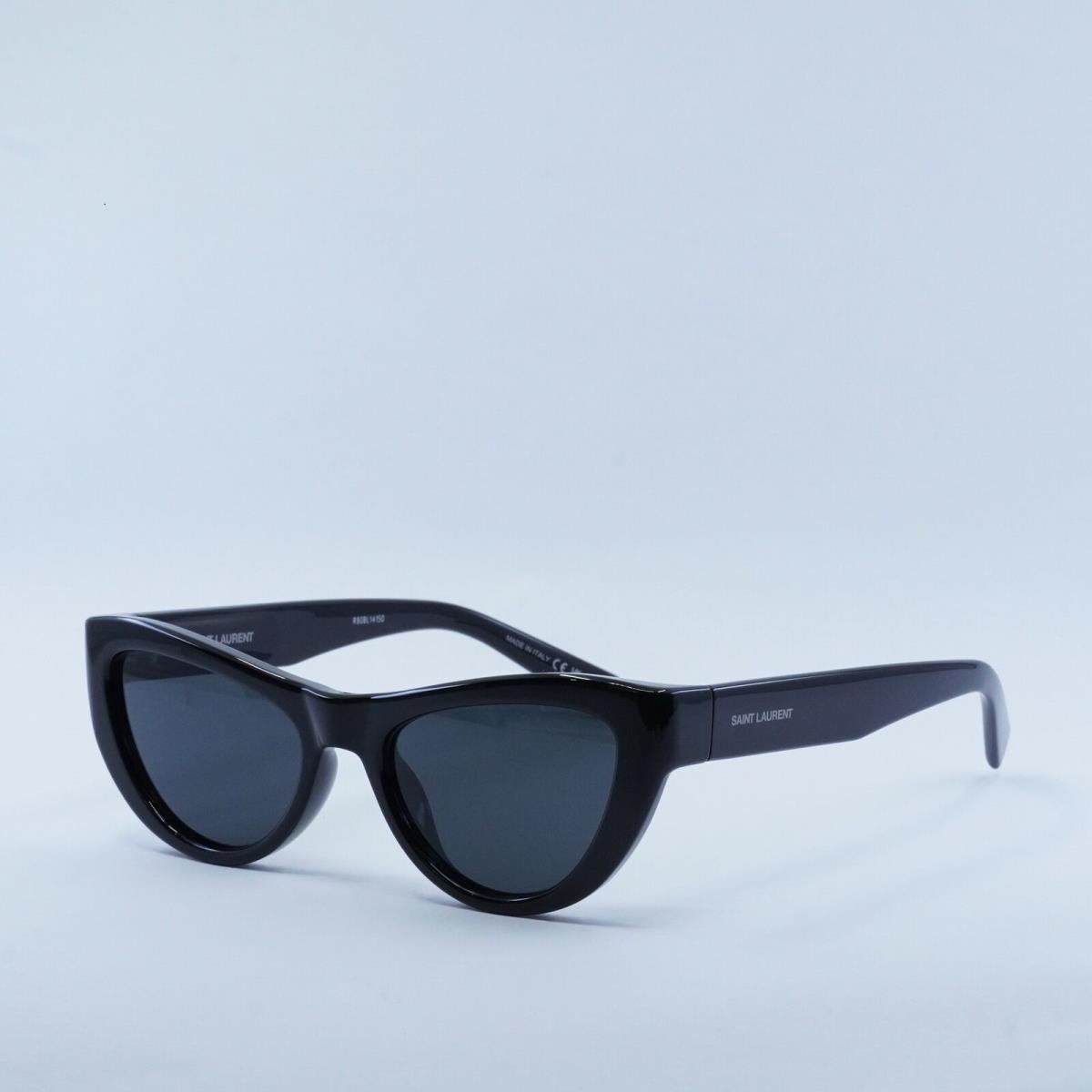 Saint Laurent SL676 001 Shiny Black/black 53-19-145 Sunglasses