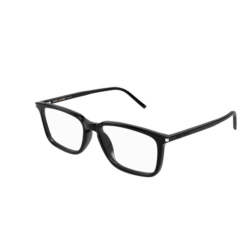 Saint Laurent SL 645/F 001 Black Square Men`s Eyeglasses